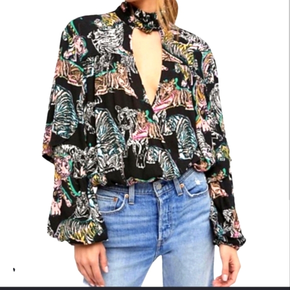 Free People tiger top size small - Picture 1 of 2